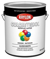 Krylon K05649007 Paint, Gloss, White, 1 gal, Pack of 2