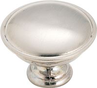 Amerock 1875423 Cabinet Knob, 7/8 in Projection, Zinc, Brushed Chrome