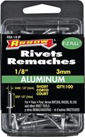 Arrow RSA1/8IP Pop Rivet, Short, 1/8 in L, Aluminum, 100/PK