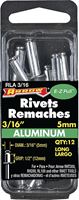 Arrow RLA3/16 Pop Rivet, Long, 1/2 in L, Aluminum, 12/PK