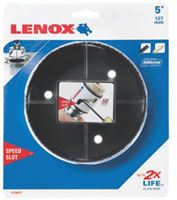 Lenox Speed Slot 2060591 Hole Saw, 5 in Dia, 1-5/8 in D Cutting, 4/6 TPI, HSS Cutting Edge