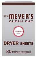 Mrs. Meyers Clean Day 014148 Dryer Sheet, Lavender