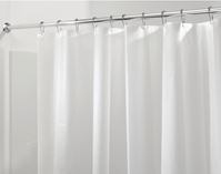 iDESIGN 12052 Shower Curtain/Liner, 72 in L, 72 in W, PEVA, Clear