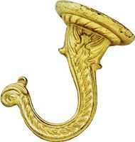 Landscapers Select GB0083L Ceiling Hook, 2-3/16 in H, Zinc, Brass, Ceiling Mount Mounting