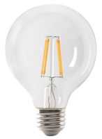 Feit Electric BPG2540/927CA/FIL LED Bulb, Globe, G25 Lamp, 40 W Equivalent, E26 Lamp Base, Dimmable, Clear