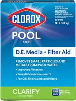 Clorox 50024CLX Filter Aid, Solid, 24 lb