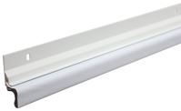 Frost King VA38W Kerf Door Set Weatherstrip, 1-1/2 in W, 3/4 in Thick, 84 in L, Aluminum, White