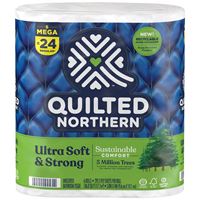 Quilted Northern 94429 Bathroom Tissue, 2-Ply, Paper, Pack of 6