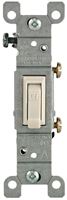 Leviton M26-01451-2TM Switch, 15 A, 120 V, Push-In Terminal, Thermoplastic Housing Material, Light Almond