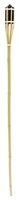 Seasonal Trends Y2571 4 ft Bamboo Party Torch, 2.36 in H, Bamboo, Fiberglass, and Metal, Beige, Black, Pack of 96