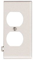 Leviton PSE8-I Receptacle Sectional Wallplate, 1 -Gang, Thermoplastic Nylon, Ivory, Surface Mounting