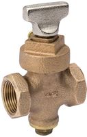 Southland 105-903NL Stop and Drain Valve, 1/2 in Connection, FPT x FPT, Bronze Body
