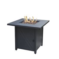 Seasonal Trends 52072 Fire Pit, 28 in OAW, 28 in OAD, 24 in OAH, Square, Propane, Pulse Ignition