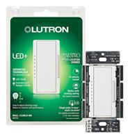 Lutron Maestro MACL-153MLH-WH C.L Dimmer, 1.25 A, 120 V, 150 W, CFL, Halogen, Incandescent, LED Lamp, 3-Way, White