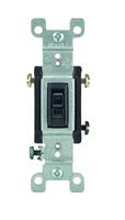 Leviton 1453-2E Switch, 15 A, 120 V, 3 -Position, Push-In Terminal, Thermoplastic Housing Material, Black