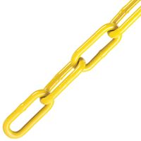 BARON 7212 Chain, 1/4 in, 60 ft L, Yellow Poly-Coated