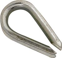 Campbell T7670659 Wire Rope Thimble, 1/2 in Dia Cable, Malleable Iron, Electro-Galvanized, Pack of 10