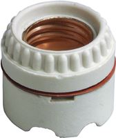 Leviton 9350 Lamp Holder, 250 V, 660 W, Copper Contact, Porcelain Housing Material, White
