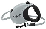 RuffinIt 98607 Retractable Leash, 10 ft L, Blue/Gray/Pink, S