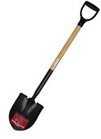 BULLY Tools 52510 Shovel, 14 ga Gauge, Steel Blade, Hardwood Handle, D-Grip Handle