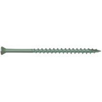 Camo 0346190 Deck Screw, #8 Thread, 3-1/2 in L, Trim Head, Star Drive, Type 17 Slash Point, Carbon Steel, ProTech-Coated, 100/PK