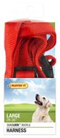 RuffinIt 41476 Adjustable Harness, 1 in x 28 to 36 in, Buckle, Nylon, Assorted, Pack of 3