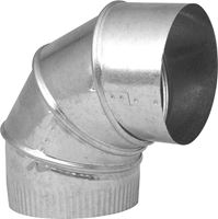 Imperial GV0295-C Adjustable Elbow, 6 in Connection, 28 Gauge, Galvanized, Pack of 8