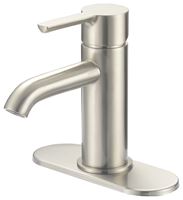 Boston Harbor FS6A0128NP Lavatory Faucet, 1.2 gpm, 1-Faucet Handle, 1, 3-Faucet Hole, Metal/Plastic, Brushed Nickel