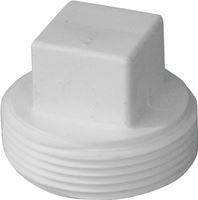 IPEX 193053S Cleanout Plug, 3 in, MNPT, PVC, White, SCH 40 Schedule