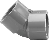 Lasco 817005BC Pipe Elbow, 1/2 in, Slip, 45 deg Angle, PVC, SCH 80 Schedule