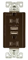 Arrow Hart TR7755RB-K-L Combination USB Receptacle, 2 -Pole, 3.1 A USB, 15 A Receptacle, 2 -USB Port