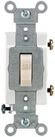 Leviton S06-CS115-2TS Switch, 15 A, 120/277 V, Push-In Terminal, Thermoplastic Housing Material, Light Almond