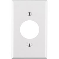 Leviton 88004 Single Receptacle Wallplate, 4-1/2 in L, 2-3/4 in W, 1 -Gang, Thermoset Plastic, White, Smooth