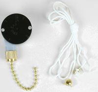 Jandorf 60306 Pull Chain Switch, 250 V, 3 A, Black