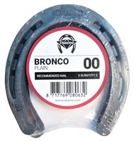 Diamond Farrier 00PLAINPR Bronco Plain Horseshoe, 5/16 in Thick, 00, Steel