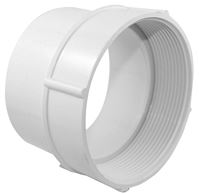 Canplas 414334BC Pipe Adapter, 4 in, FNPT x Hub, PVC, White