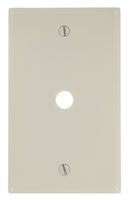 Leviton 000-78013-000 Wallplate, 4-1/2 in L, 2-3/4 in W, 1 -Gang, Plastic, Almond, Smooth