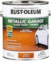 RUST-OLEUM 349355 Concrete and Garage Floor Paint, Metallic, Copper, 1 gal