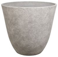 Landscapers Select PT-S044-A Planter, 22 in Dia, 20 in H, Round, Resin, Monzonite, Monzonite, Pack of 4