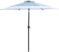 Seasonal Trends 59794 Tilt/Crank Market Umbrella, 94.4 in H, 106.2 in W Canopy, 106.3 in L Canopy, Hexagonal Canopy