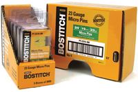 Bostitch PT-2319-3M Pin Nail, 0.64 in Dia, 3/4 in L, 23 ga Thick, Steel, Bright