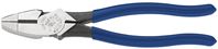 Klein Tools D213-9NE Cutting Plier, 9-3/8 in OAL, 1-3/8 in Cutting Capacity, Dark Blue Handle, 1-1/4 in W Jaw
