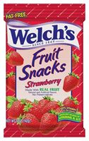 Welchs PIM05096 Fruit Snack, Strawberry Flavor, 5 oz, Pack of 12