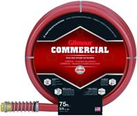 Gilmour 840751 Garden Hose, 75 ft L, Rubber/Vinyl, Red