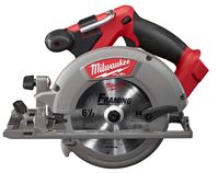 Milwaukee 2730-20 Circular Saw, Tool Only, 18 V, 4 Ah, 6-1/2 in Dia Blade, 50 deg Bevel, 2-3/16 in D Cutting