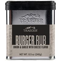 Traeger SPC215 Burger Rub, Garlic, Onion, 8.5 oz Tin, Pack of 6