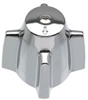 Danco 88265 Diverter Handle, Zinc, Chrome Plated, For: Central Brass Two Handle Tub/Shower Faucets