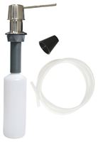 Danco 10039B Soap Dispenser with Nozzle, 12 oz Capacity, Metal/Plastic, Brushed Nickel