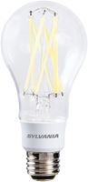 Sylvania 40769 Natural LED Bulb, 3-Way, A21 Lamp, 100 W Equivalent, E26 Lamp Base, Dimmable, Clear, Soft White Light