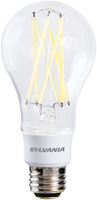 Sylvania 40770 Natural LED Bulb, 3-Way, A21 Lamp, 100 W Equivalent, E26 Lamp Base, Dimmable, Clear, Daylight Light